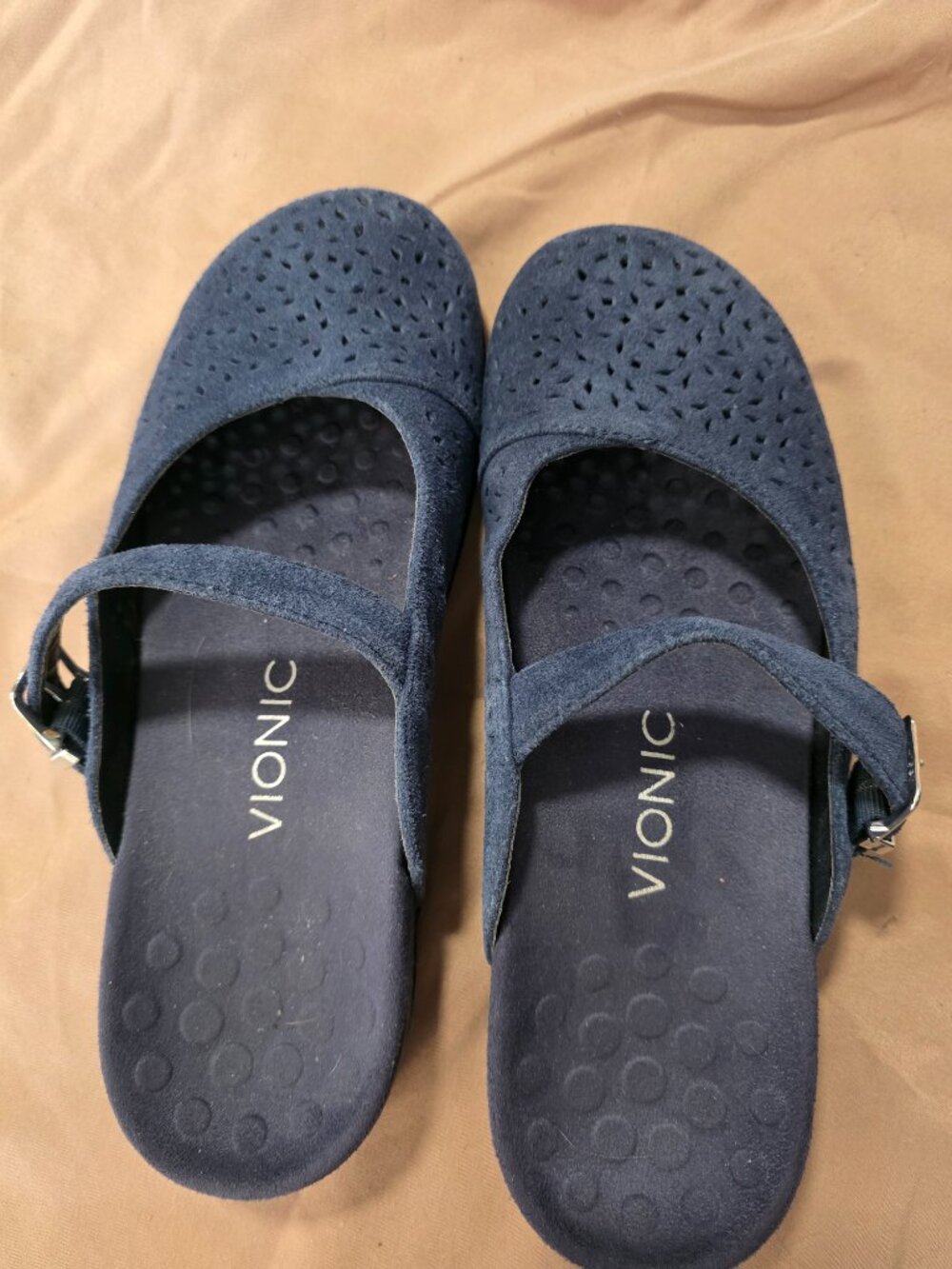 VIONIC Blue Slip on Shoes Size 8